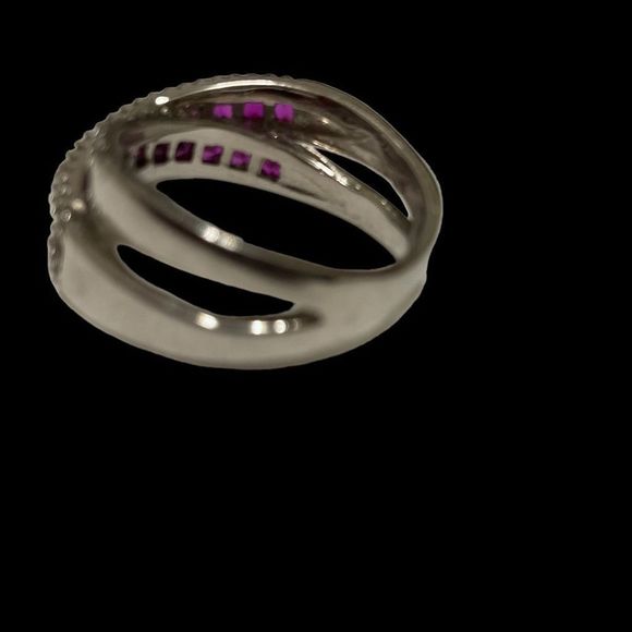 Natural Ruby Diamond Ring - Picture 9 of 13
